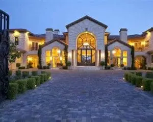Large modern driveway design enhancing front yard curb appeal