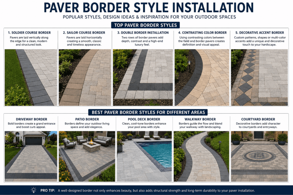 PAVERS BORDER INSTALLATZION