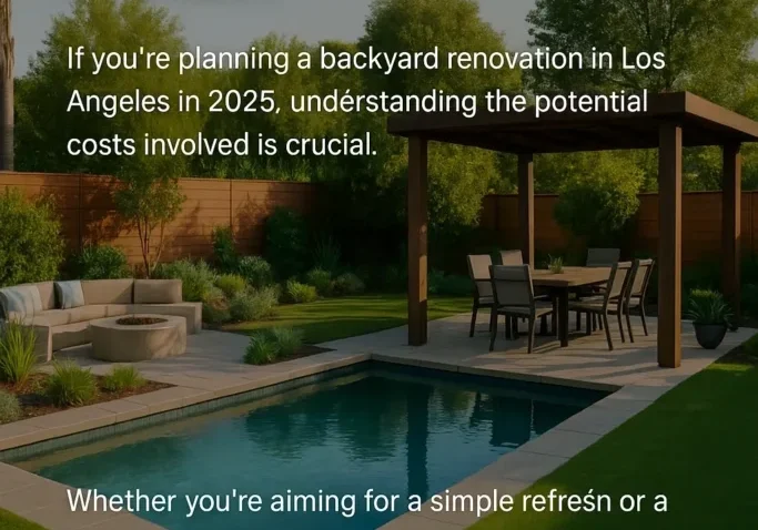 Backyard renovation cost guide Los Angeles 2025.